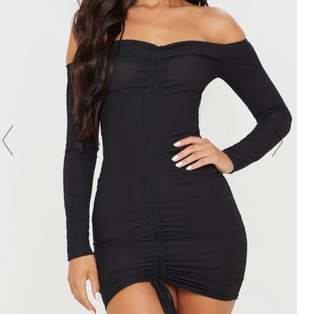PLT Long Sleeve Black Dress